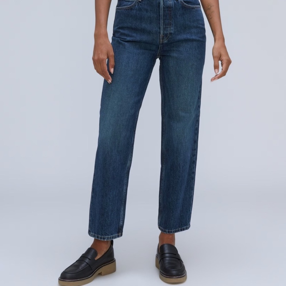 Everlane 90s Way High Jeans Indigo 29 Organic Cotton